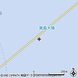 箕島大橋周辺の地図