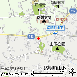 熊本県玉名市岱明町山下207-1周辺の地図