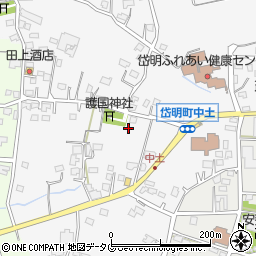 熊本県玉名市岱明町中土967周辺の地図