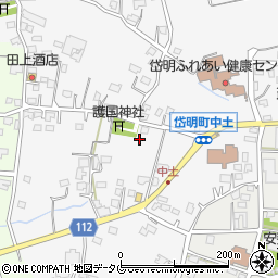 熊本県玉名市岱明町中土967周辺の地図