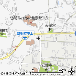 熊本県玉名市岱明町中土988周辺の地図