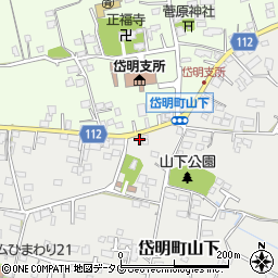 熊本県玉名市岱明町山下211周辺の地図