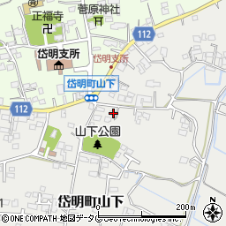 熊本県玉名市岱明町山下385周辺の地図
