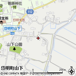 熊本県玉名市岱明町山下402周辺の地図