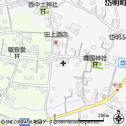 熊本県玉名市岱明町中土820周辺の地図