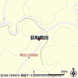 大分県竹田市荻町鴫田周辺の地図