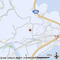 長崎県長崎市長浦町1176周辺の地図
