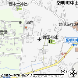 熊本県玉名市岱明町中土821周辺の地図