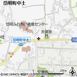 熊本県玉名市岱明町中土1047周辺の地図