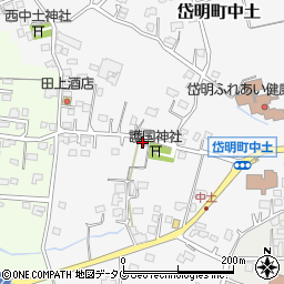 熊本県玉名市岱明町中土822周辺の地図