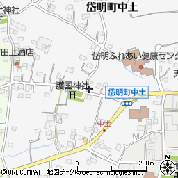 熊本県玉名市岱明町中土782周辺の地図