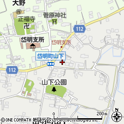 熊本県玉名市岱明町山下442周辺の地図