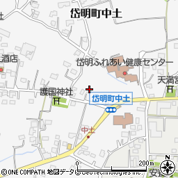 熊本県玉名市岱明町中土775周辺の地図