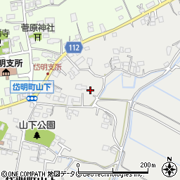 熊本県玉名市岱明町山下424-1周辺の地図