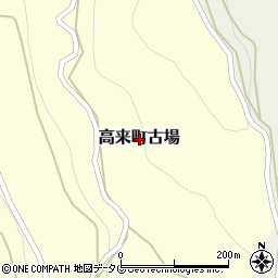 長崎県諫早市高来町古場周辺の地図