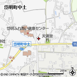 熊本県玉名市岱明町中土1046周辺の地図
