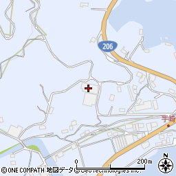 長崎県長崎市長浦町1182周辺の地図