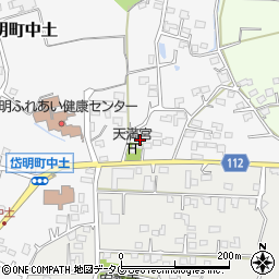熊本県玉名市岱明町中土1053周辺の地図