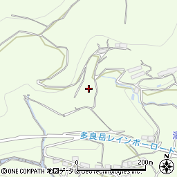 長崎県諫早市高来町善住寺周辺の地図