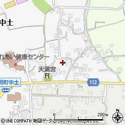 熊本県玉名市岱明町中土1104周辺の地図