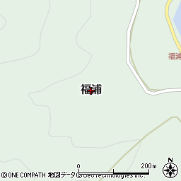 愛媛県愛南町（南宇和郡）福浦周辺の地図