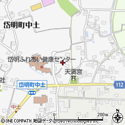 熊本県玉名市岱明町中土1036周辺の地図