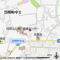 熊本県玉名市岱明町中土1037周辺の地図