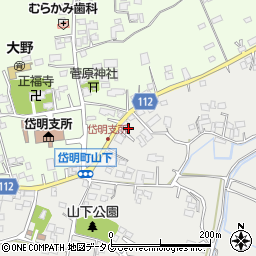 熊本県玉名市岱明町山下448周辺の地図