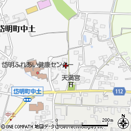 熊本県玉名市岱明町中土1033-2周辺の地図