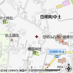 熊本県玉名市岱明町中土795周辺の地図