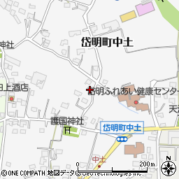 熊本県玉名市岱明町中土785周辺の地図
