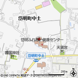 熊本県玉名市岱明町中土1009周辺の地図