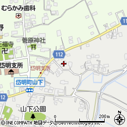 熊本県玉名市岱明町山下451周辺の地図