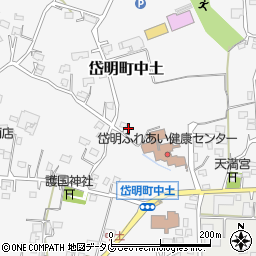熊本県玉名市岱明町中土1014周辺の地図