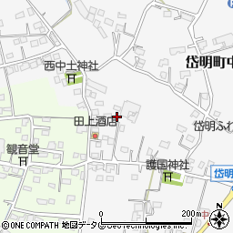 熊本県玉名市岱明町中土807周辺の地図