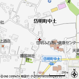 熊本県玉名市岱明町中土768周辺の地図