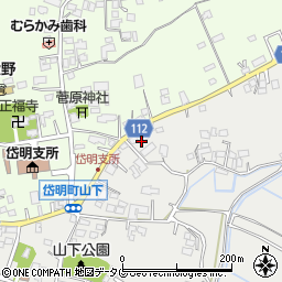 熊本県玉名市岱明町山下450周辺の地図