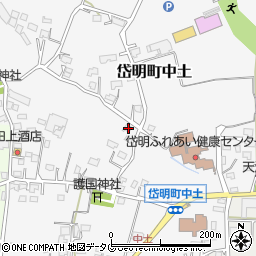 熊本県玉名市岱明町中土766周辺の地図