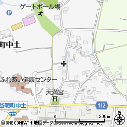 熊本県玉名市岱明町中土1119周辺の地図