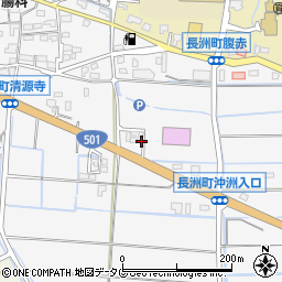 熊本県玉名郡長洲町清源寺3024周辺の地図