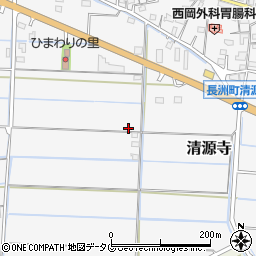 熊本県玉名郡長洲町清源寺3183周辺の地図