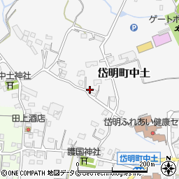熊本県玉名市岱明町中土715周辺の地図