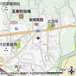 熊本県玉名郡玉東町木葉696-1周辺の地図