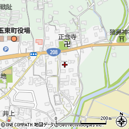 熊本県玉名郡玉東町木葉718-11周辺の地図
