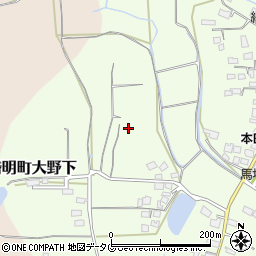 熊本県玉名市岱明町大野下周辺の地図