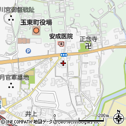 熊本県玉名郡玉東町木葉696周辺の地図