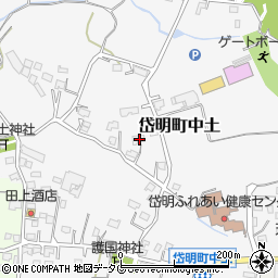熊本県玉名市岱明町中土711周辺の地図