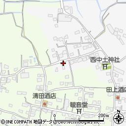 熊本県玉名市岱明町中土30-2周辺の地図