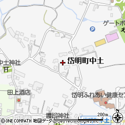 熊本県玉名市岱明町中土717-1周辺の地図