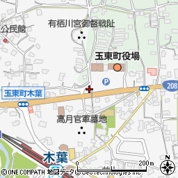 熊本県玉名郡玉東町木葉769周辺の地図